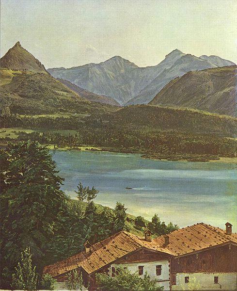 Ferdinand Georg Waldmuller Wolfgangsee oil painting picture